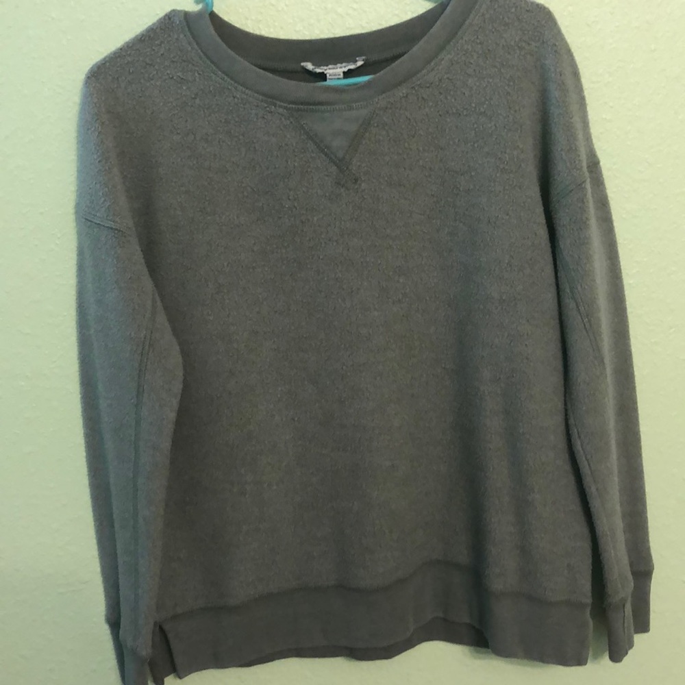 Green fleece sweatshirt